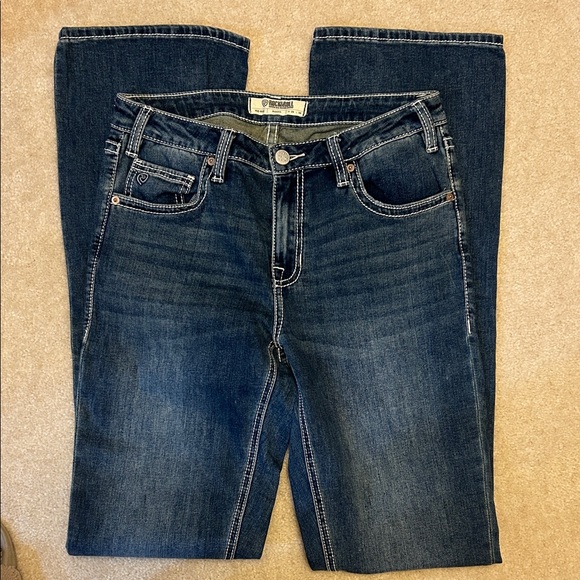 Rock & Roll Cowgirl Denim - Rock & Roll Cowgirl Women's Boot Cut Jeans - Dark Blue